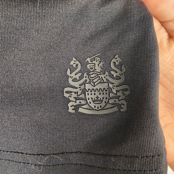 Aquascutum Black Quarter Zip Long Sleeve Pullover Top Women's Size Large - Picture 4 of 7